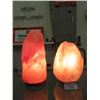 Image 1 : 2 New 8" Himalayan Salt Lamps  - With Bulbs & Cord