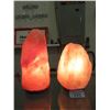 Image 1 : 2 New 8" Himalayan Salt Lamps  - With Bulbs & Cord