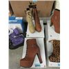 Image 1 : 4 Pairs of Ladies Front Lace High Heel Boots