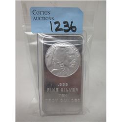 10 Oz. Fine Silver First Nation/ Buffalo Bar