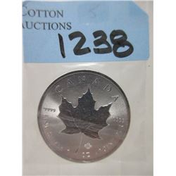 1 Oz .9999 Fine Silver 2021 Canada Maple Leaf Coin