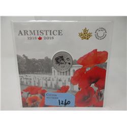 2018 Canadian .9999 Fine Silver $10 Armistice Coin