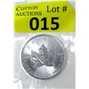 Image 1 : 1 Oz .9999 Fine Silver 2021 Canada Maple Leaf Coin