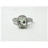 Image 1 : Green Amethyst & Diamond Ring