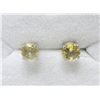 Image 1 : New Sterling Silver Citrine Stud Earrings