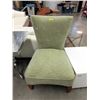 Image 1 : Modern Green Fabric Side Chair