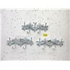 Image 1 : 3 New Metal Wall Hooks with Leaf Design