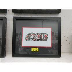 Richard Shorty Framed Print - Bear and Frog