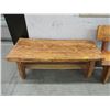 Image 1 : Hand Crafted Solid Wood Coffee Table/ Bench