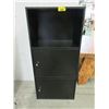 Image 1 : Small Black Cabinet with 3 Doors & 1 Cubby