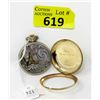 Image 2 : Vintage 14KT Gold Elgin Pocket Watch - No crystal
