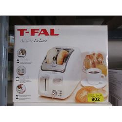 New T-Fal Deluxe Wide Slot 2 Slice Toaster