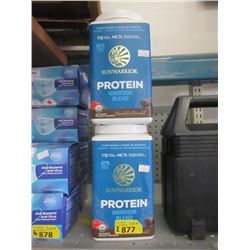 2 x 750 g Sunwarrior Chocolate Protein Blend