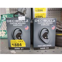 4 Decibullz Custom Molded Earplugs