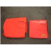 Image 1 : 2 New 2XL Orange Hi-Viz Safety Bib Overalls