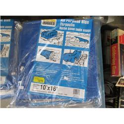 New Blue 10' x 16' Western Rugged Tarp