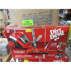 New Dirt Devil 12 Amp Cyclonic Power Cannister Vac
