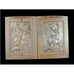 Furnace Doors with Elk Motif