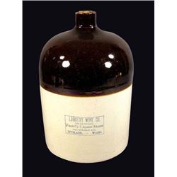 Langert Wine Co. Stoneware Crock Jug
