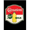 Image 1 : Carnation Milk One Sided Porcelain Sign