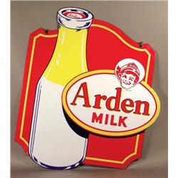 Arden Milk Porcelain Bracket Sign