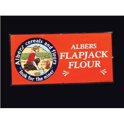 Alberts Flapjack Flour Porcelain Sign