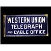 Image 1 : Western Union Telegraph Porcelain Sign