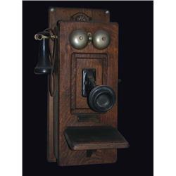 Chicago Oak Wall Telephone