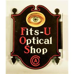 Fits-U Optical Shop Flange Sign