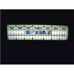 Optician Leaded Glass Sign