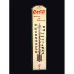Coca Cola Wood Thermometer