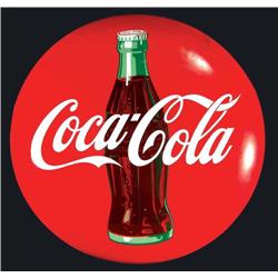 Coca Cola Red Button Sign