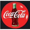 Image 1 : Coca Cola Red Button Sign