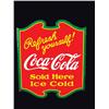 Image 1 : Coca Cola Die Cut Porcelain Sign