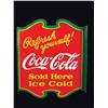 Image 2 : Coca Cola Die Cut Porcelain Sign