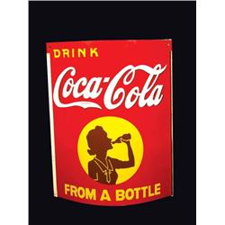 Coca Cola Silloutte Tin String Holder