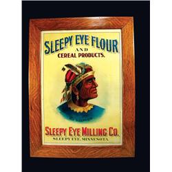 Sleepy Eye Flour Tin Sign