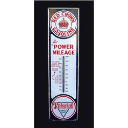 Red Crown Gasoline Thermometer