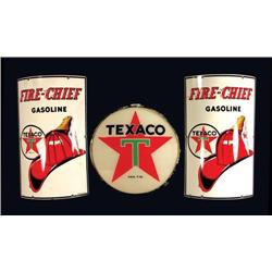 Two Texaco Porcelain Signs
