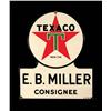 Image 1 : Texaco Die Cut Porcelain Sign