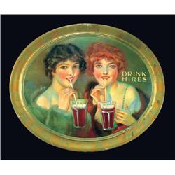 Hires Root Beer Self Framed Tin Sign