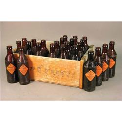 Orange Crush Bottles in Wood Crate