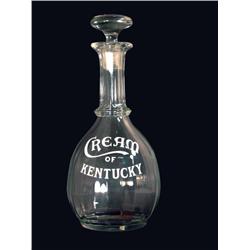 Cream of Kentucky Enamel Label Bottle