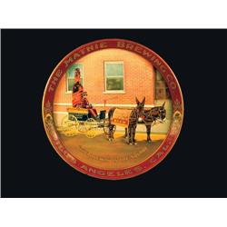 Mathie Red Ribbon Beer Tin Servng Tray