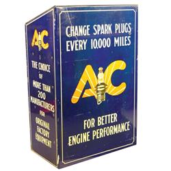 AC Sparkplug Tin Store Cabinet
