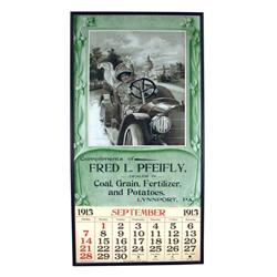 1913 Calendar For Fred Pfeifly