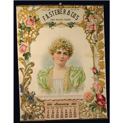 1898 Calendar for F.A. Steber Cigars