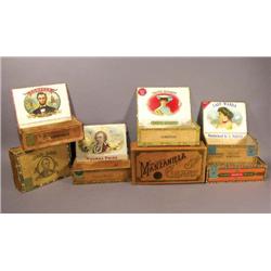 Lot of Seven Cigar Boxes