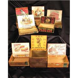 Lot of Eight Cigar Boxes