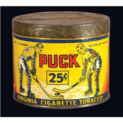 Puck Cigarette Tobacco Tin